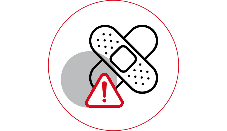 Symbol med plåster
